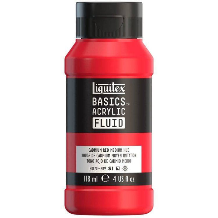 LQX Basics Acr Fluid 118ml Cad Red Medium Hue