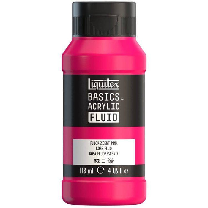 LQX Basics Acr Fluid 118ml Fluorescent Pink