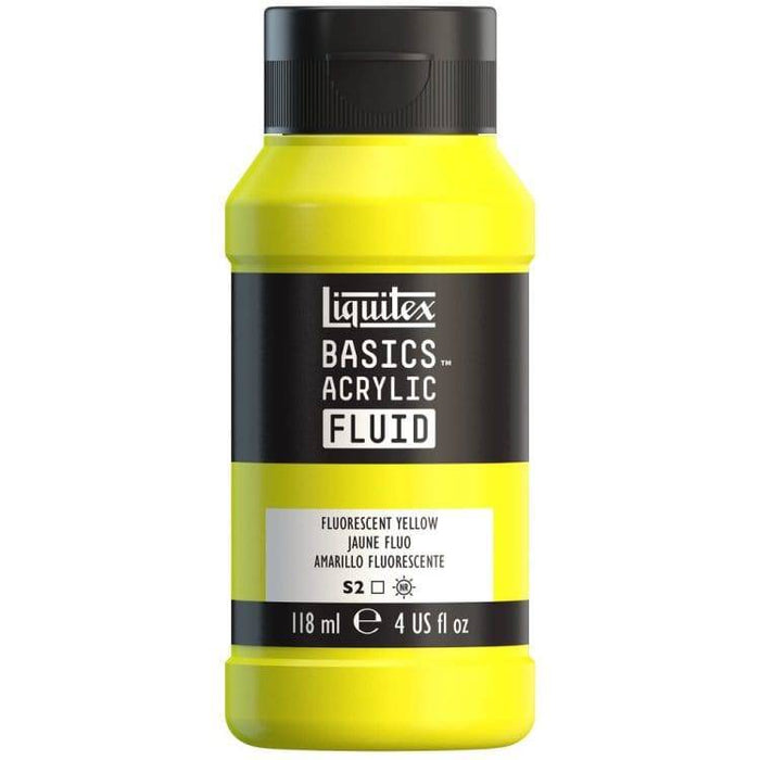 LQX Basics Acr Fluid 118ml Fluorescent Yellow