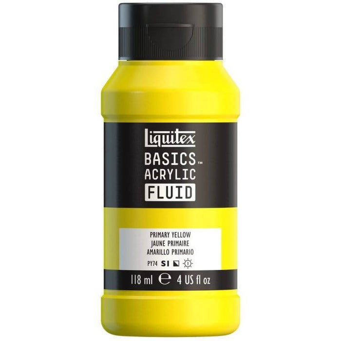 LQX Basics Acr Fluid 118ml Primary Yellow