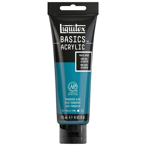 Liquitex Basics Turquoise Blue 118ml - The Sydney Art Store