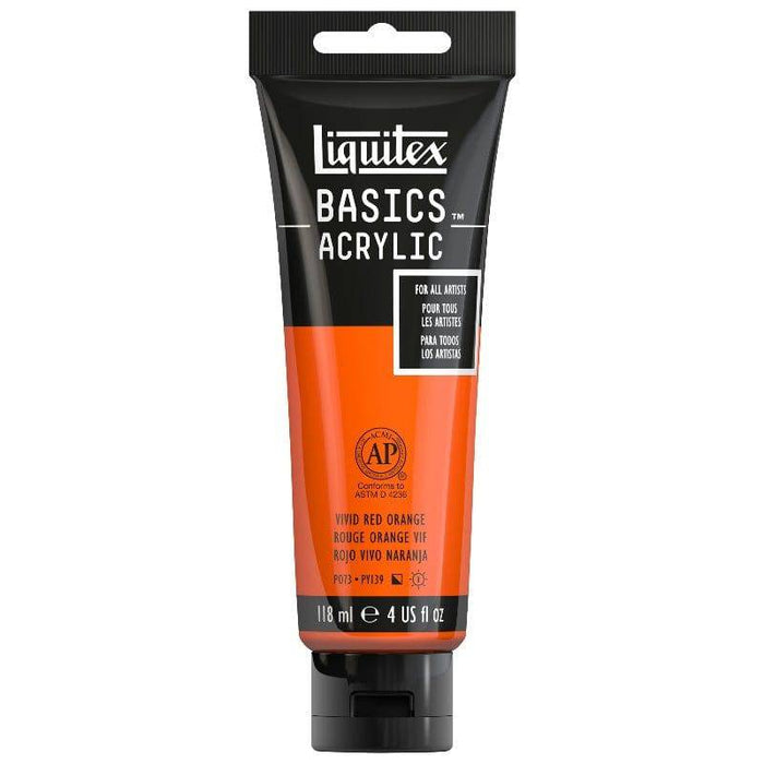 LIQUITEX BASICS LIQUITEX Liquitex Basics Vivid Red Orange 118ml