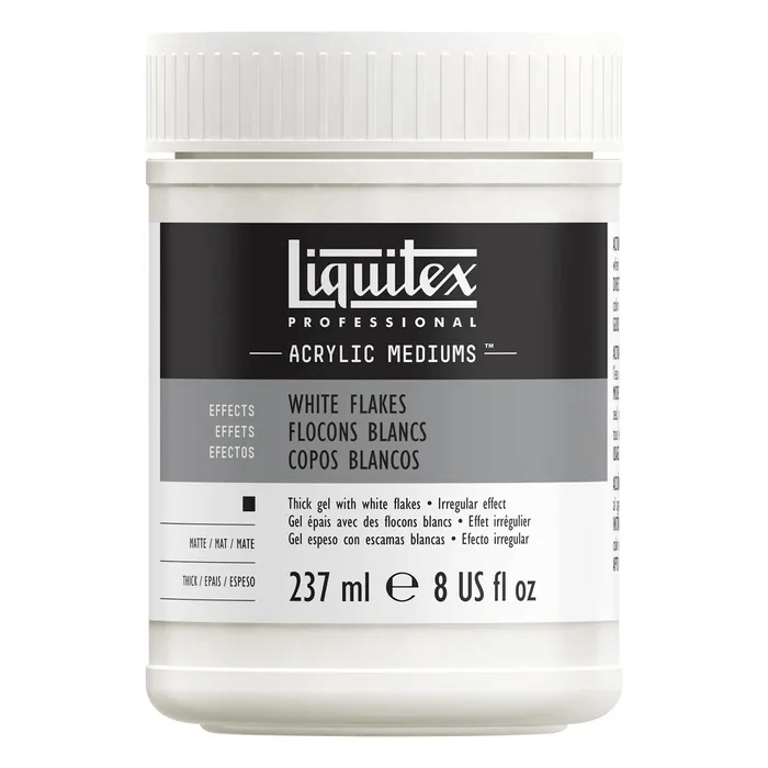 Liquitex White Flakes Textured Effects Medium 237ml