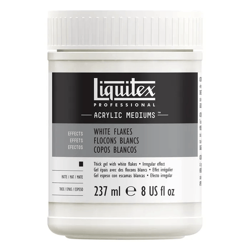 LIQUITEX MEDIUMS LIQUITEX Liquitex White Flakes Textured Effects Medium 237ml