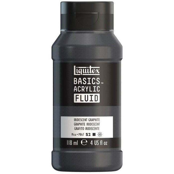 LIQUITEX BASIC FLUID LIQUITEX LQX Basics Acr Fluid 118ml Iridescent Graphite