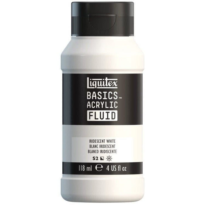 LIQUITEX BASIC FLUID LIQUITEX LQX Basics Acr Fluid 118ml Iridescent White