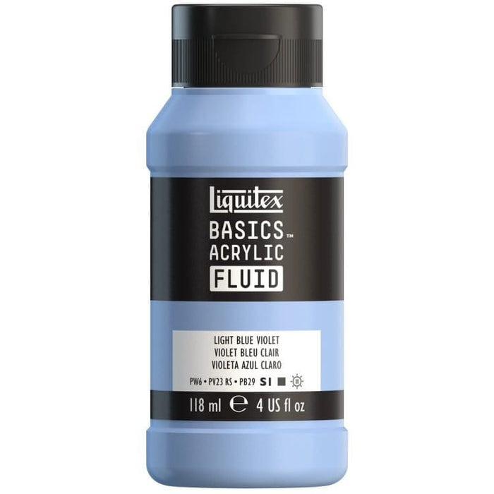 LIQUITEX BASIC FLUID LIQUITEX LQX Basics Acr Fluid 118ml Light Blue Violet