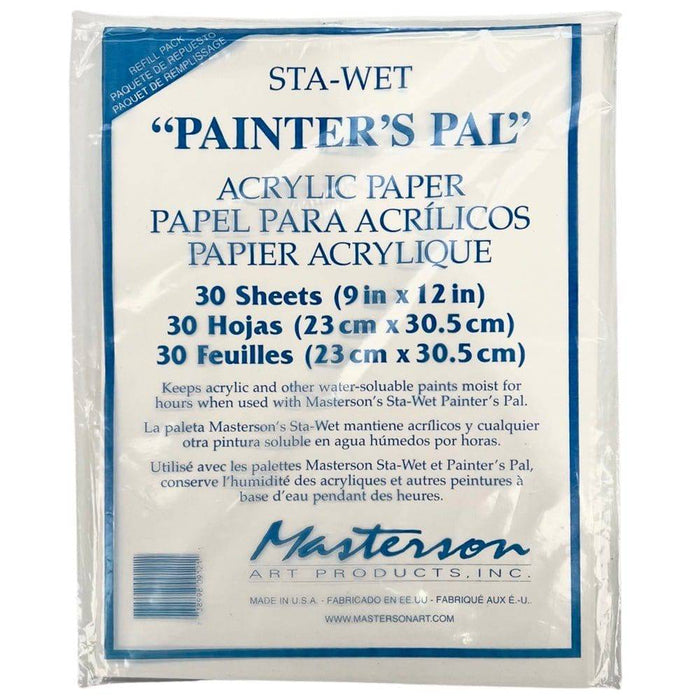 Masterson Sta-Wet Painters Pal Acrylic Paper 30pk