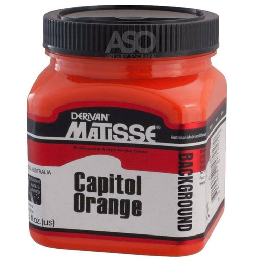 Matisse Background Acrylics Capitol Orange - The Sydney Art Store