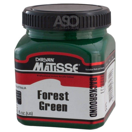 Matisse Background Acrylics Forest Green (WOLLOMI PINE GREEN) - The Sydney Art Store