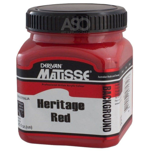 Matisse Background Acrylics Heritage Red (WARATAH RED) - The Sydney Art Store