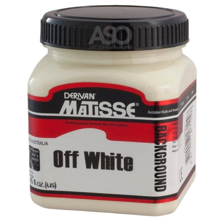 Matisse Background Acrylics Off White (WARM WHITE) - The Sydney Art Store