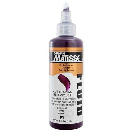 Matisse Fluid 135ml Australian Red Violet - The Sydney Art Store