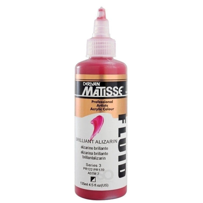 Matisse Fluid 135ml Brilliant Alizarin - The Sydney Art Store