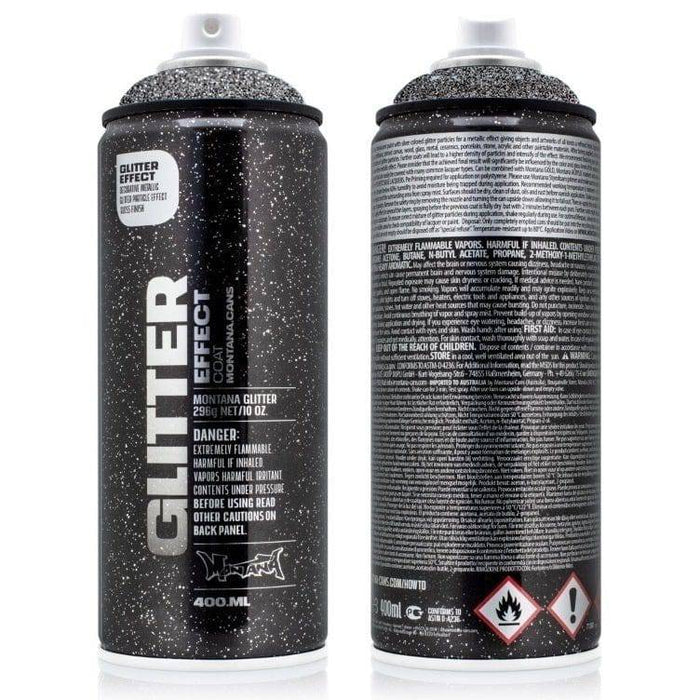 EGSILV Montana Cans Glitter Effect Silver Transparent 400ml