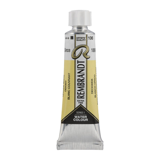 REMBRANDT WATERCOLOURS REMBRANDT WATERCOLOURS Rembrandt Watercolour 10ml - 106 - White Extra Opaque