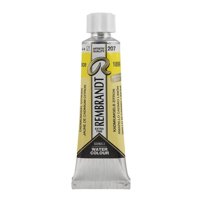 REMBRANDT WATERCOLOURS REMBRANDT WATERCOLOURS Rembrandt Watercolour 10ml - 207 - Cadmium Yellow Lemon