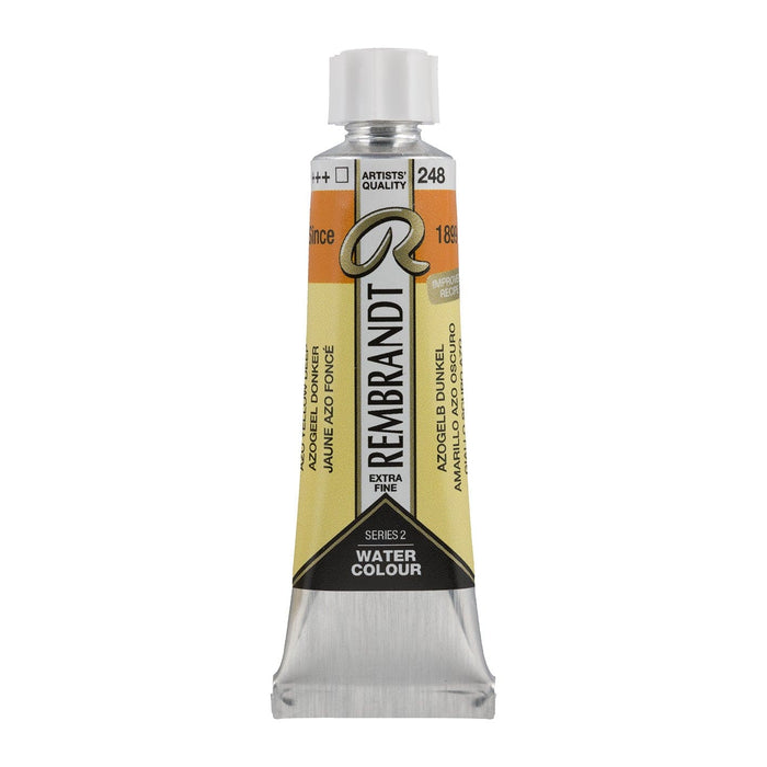 REMBRANDT WATERCOLOURS REMBRANDT WATERCOLOURS Rembrandt Watercolour 10ml - 248 - Azo Yellow Deep