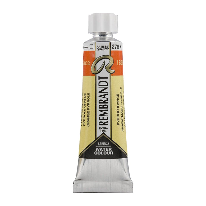 REMBRANDT WATERCOLOURS REMBRANDT WATERCOLOURS Rembrandt Watercolour 10ml - 278 - Pyrrole Orange