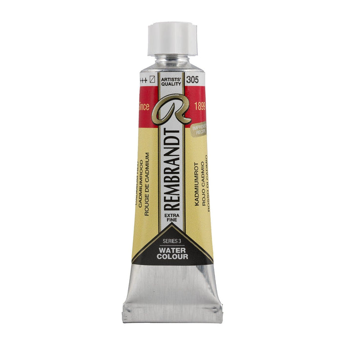 REMBRANDT WATERCOLOURS REMBRANDT WATERCOLOURS Rembrandt Watercolour 10ml - 305 - Cadmium Red