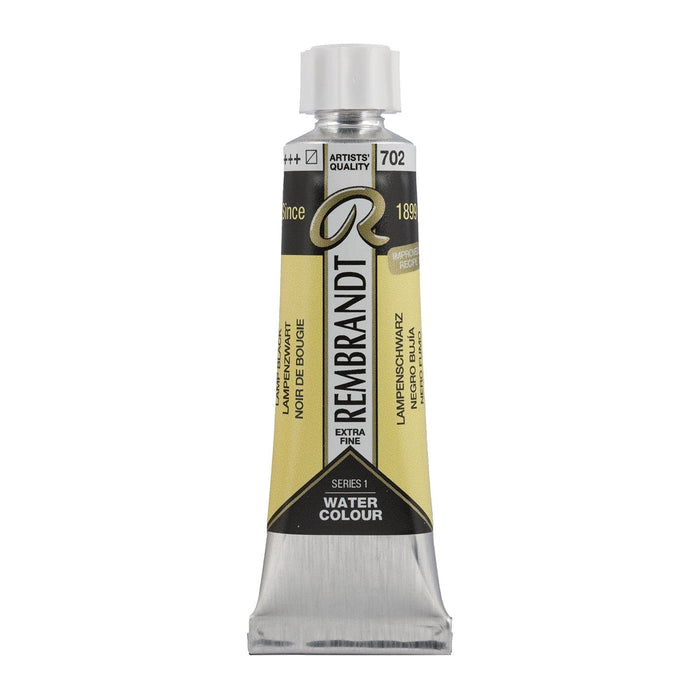 REMBRANDT WATERCOLOURS REMBRANDT WATERCOLOURS Rembrandt Watercolour 10ml - 702 - Lamp Black