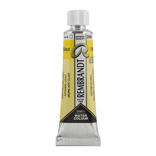 Rembrandt Watercolour 10ml - 246 - Azo Yellow Light - The Sydney Art Store