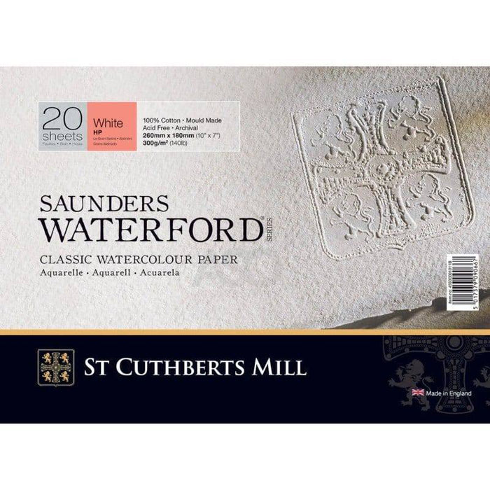 SAUNDERS SAUNDERS 18x26cm / Hot Press Saunders Waterford 300gsm Watercolour Blocks