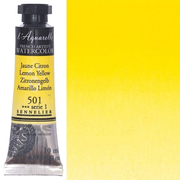 SENNELIER WATERCOLOURS SENNELIER WATERCOLOURS Sennelier Artist Watercolour 501 Lemon Yellow 10ml