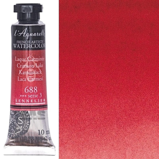 SENNELIER WATERCOLOURS SENNELIER WATERCOLOURS Sennelier Artist Watercolour 688 Crimson Lake 10ml