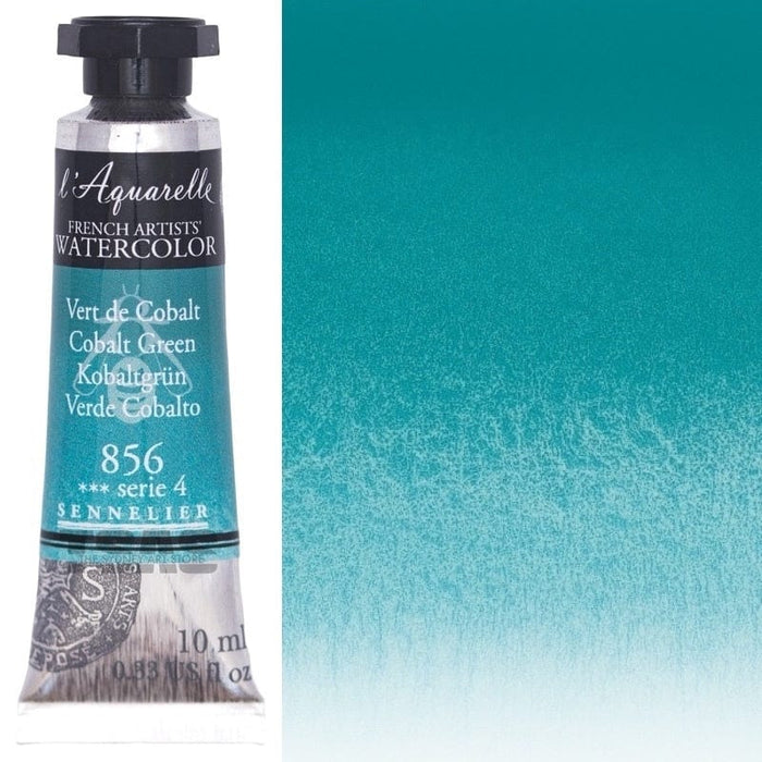 SENNELIER WATERCOLOURS SENNELIER WATERCOLOURS Sennelier Artist Watercolour 856 Cobalt Green 10ml