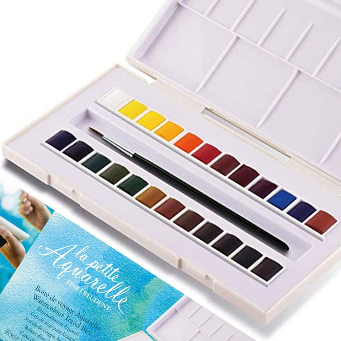 SENNELIER WATERCOLOURS SENNELIER Sennelier La Petite Aquarelle 24 Half Pan Watercolor Set