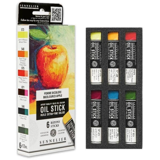 SENNELIER OIL STICKS SENNELIER Sennelier Mini Oil Stick Set Bicoloured Apple