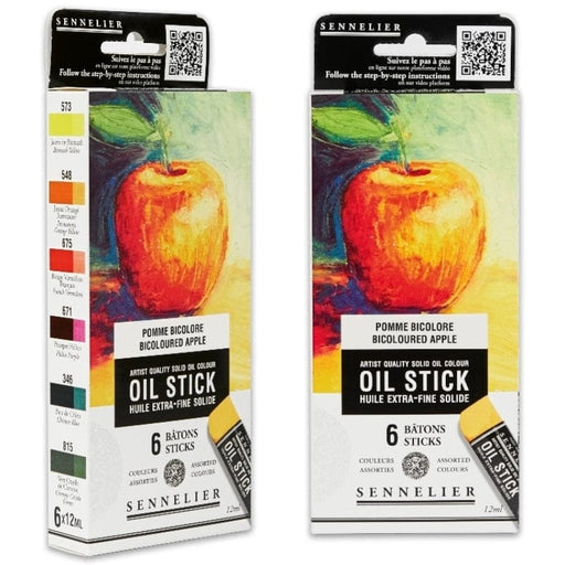 SENNELIER OIL STICKS SENNELIER Sennelier Mini Oil Stick Set Bicoloured Apple