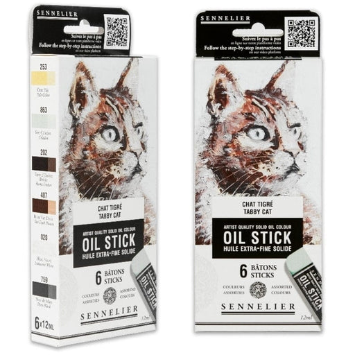 SENNELIER OIL STICKS SENNELIER Sennelier Mini Oil Stick Set Tabby Cat
