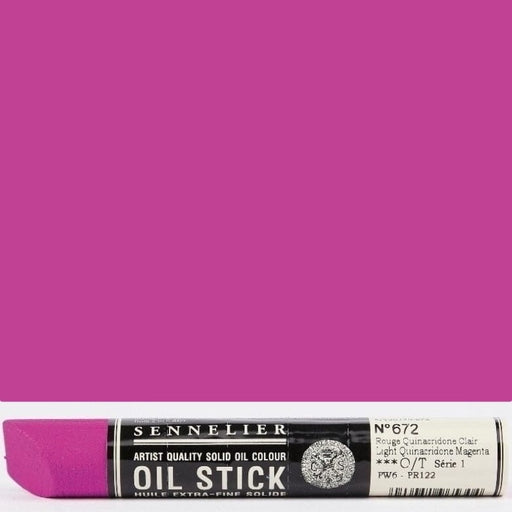 SENNELIER OIL STICKS SENNELIER Sennelier Oil Stick 38ml No.672 Light Quinacridone Magenta