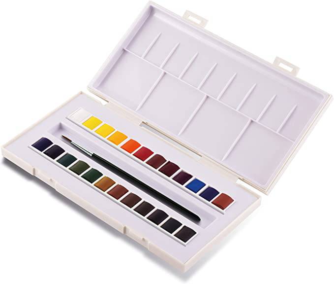 Sennelier La Petite Aquarelle 24 Half Pan Watercolor Set