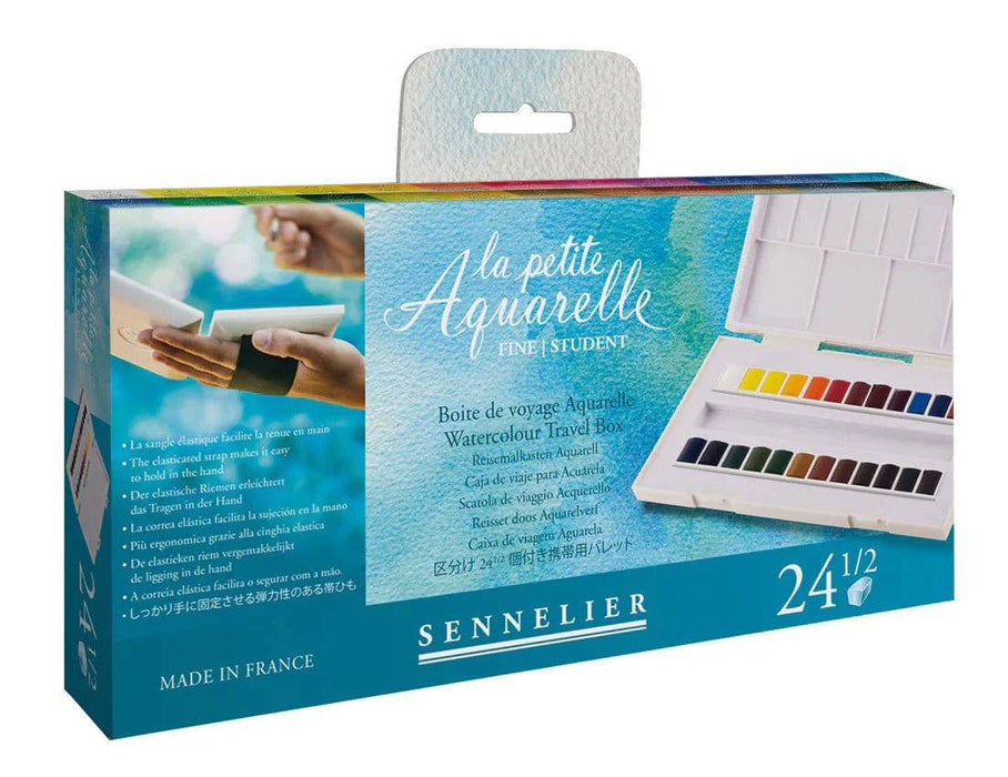 Sennelier La Petite Aquarelle 24 Half Pan Watercolor Set