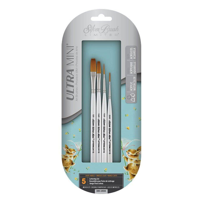 SILVER BRUSH SILVER BRUSH Silver Brush 2450S Ultra Mini 4pc Lettering Set