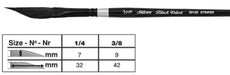 SILVER BRUSH SILVER BRUSH Silver Brush 3012S Black Velvet Watercolour Brushes