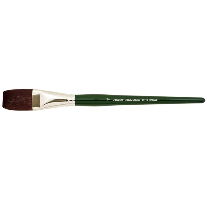 Silver Brush 2511S Ruby Satin Synthetic Brush - The Sydney Art Store