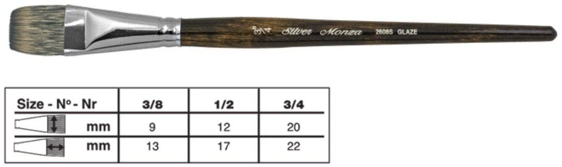 Silver Brush 2608S Monza Synthetic Mongoose