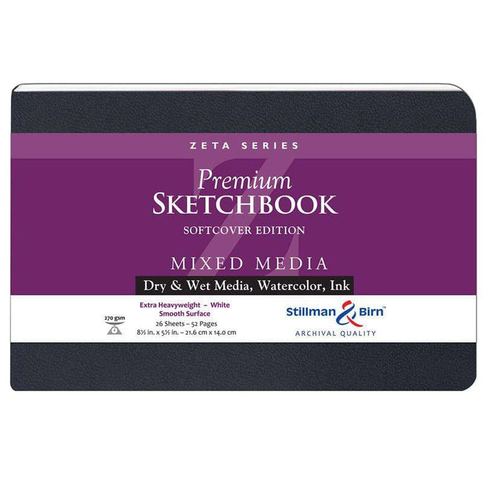 Stillman & Birn Zeta Series Soft Cover Sketchbook (26 Sheets 270gsm 89x140mm)