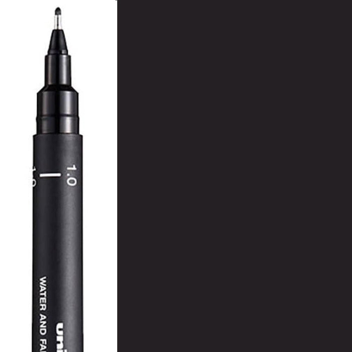 MITSUBISHI UNI PIN MITSUBISHI BLACK Size 1.0 Uni Pin 200 Fineliner Pens