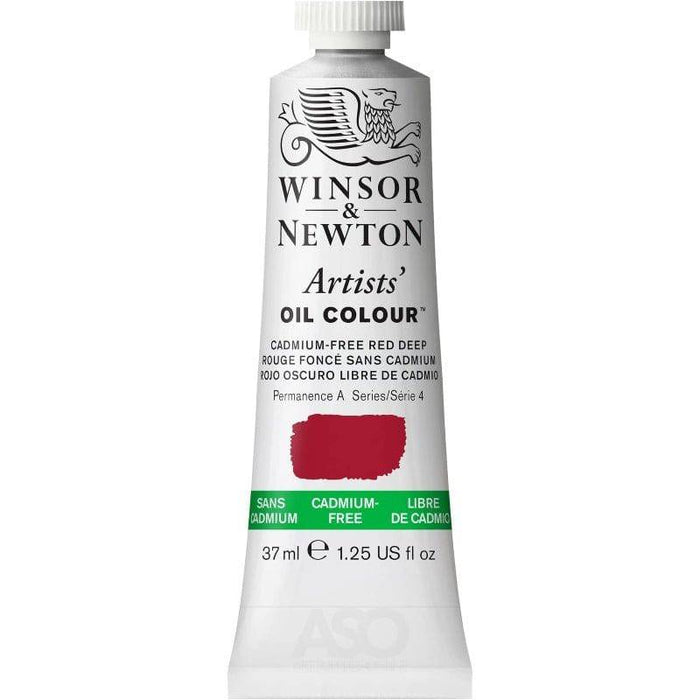 WINSOR & NEWTON ARTIST OILS WINSOR & NEWTON W&N Artist's Oil 37ml Cadmium-Free Red Deep 895