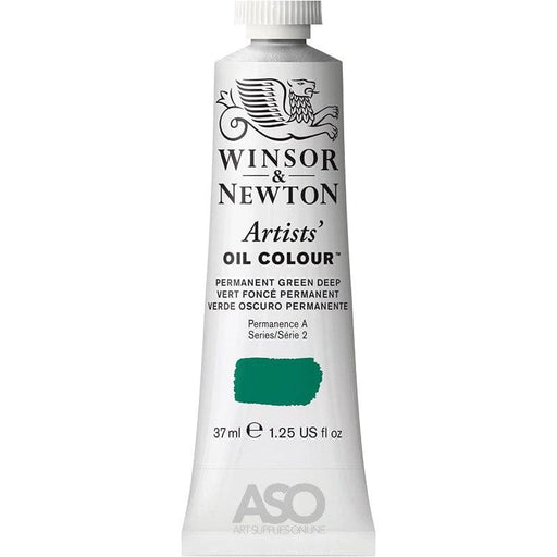 WINSOR & NEWTON ARTIST OILS WINSOR & NEWTON W&N Artist's Oil 37ml Permanent Green Deep 482