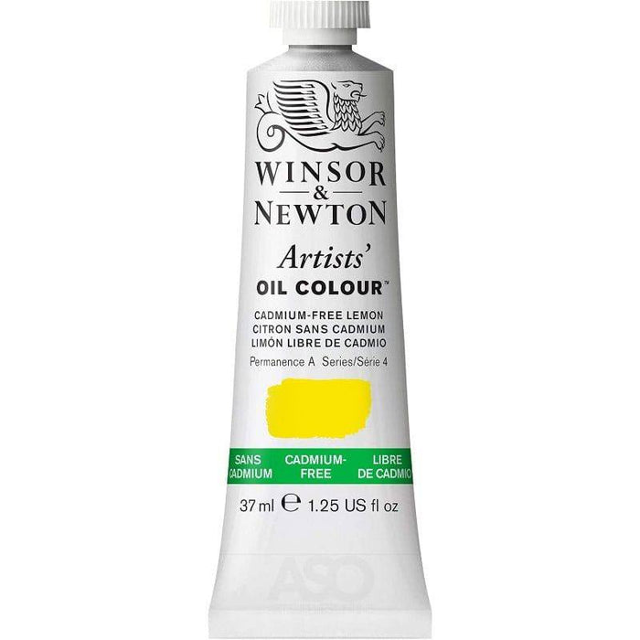 W&N Artist's Oil 37ml Cadmium-Free Lemon 898 - The Sydney Art Store