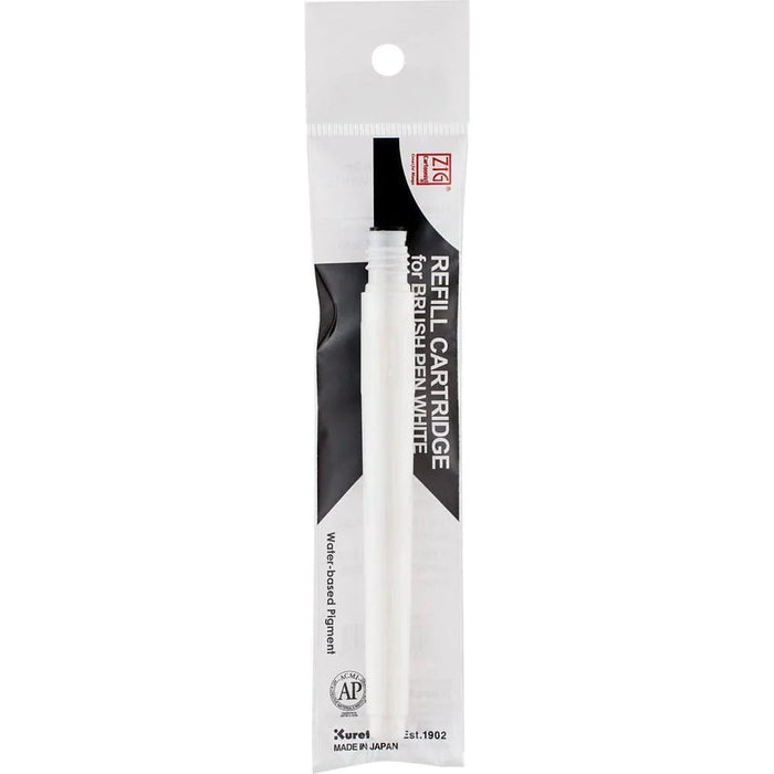 ZIG ZIG ZIG Kuretake Brush Pen Refill Ink Cartridge WHITE