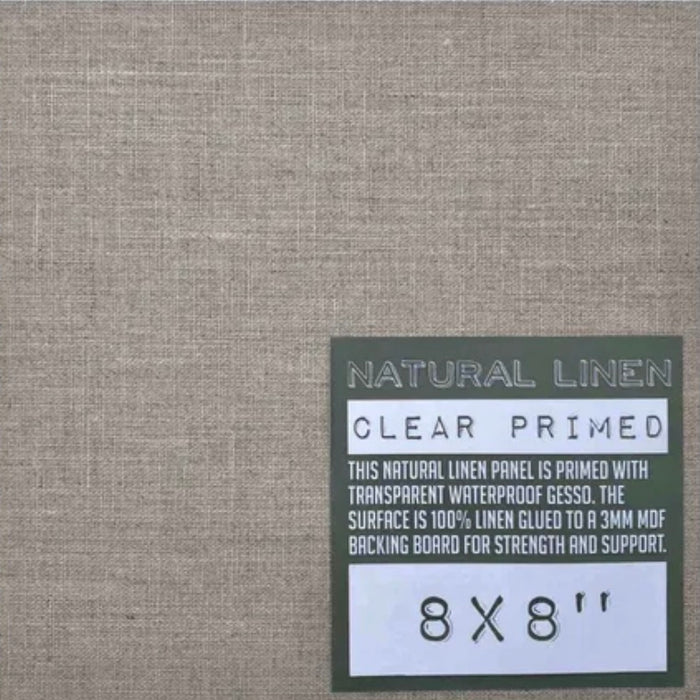 Natural Primed Linen Boards 3mm Depth